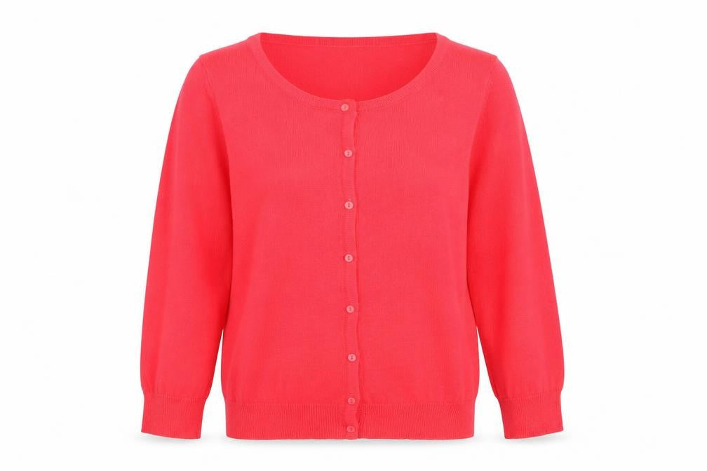 Jacqueline de Yong Women Pink Cardigan S Cotton