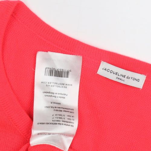 Jacqueline de Yong Women Pink Cardigan S Cotton