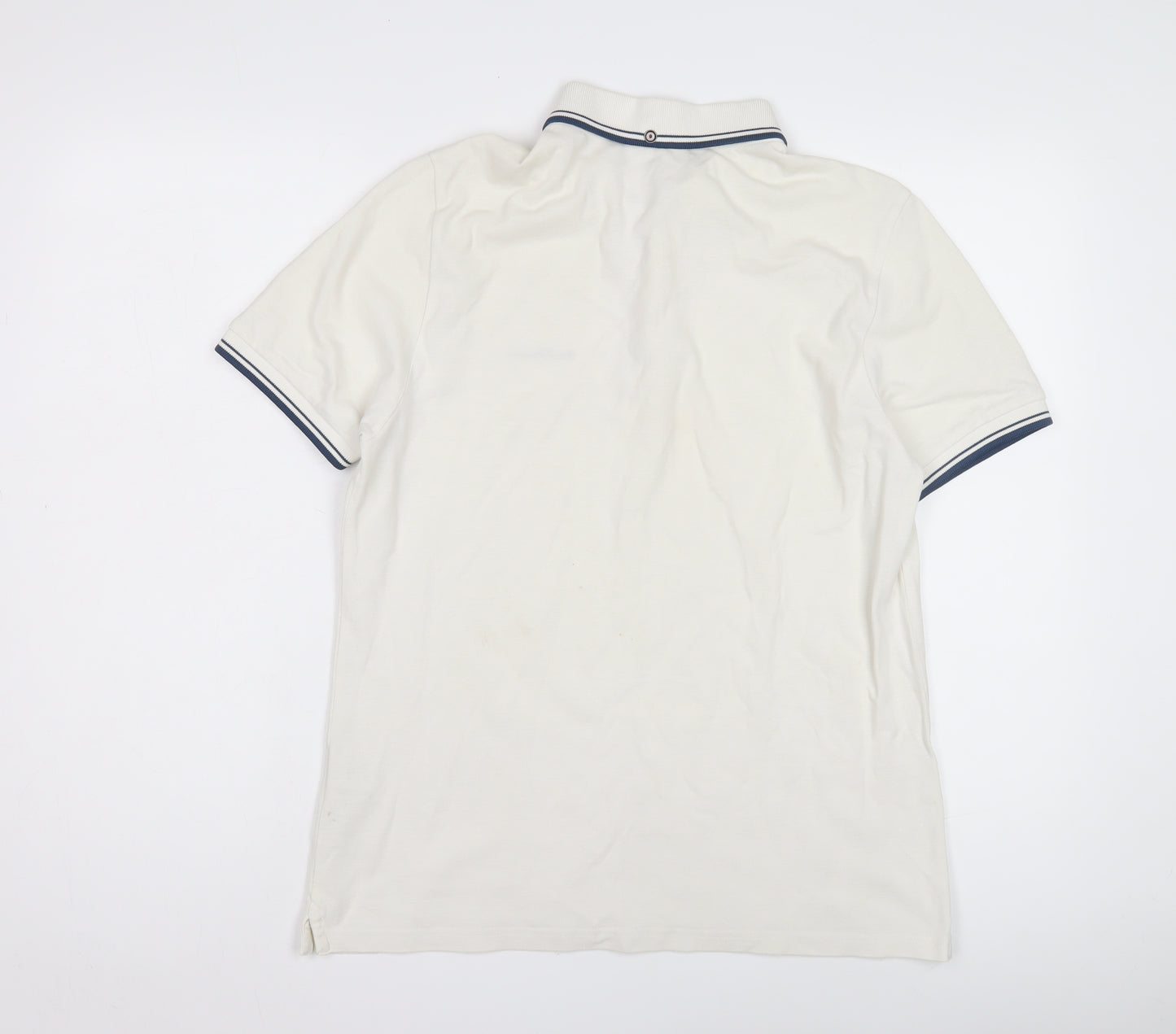 Ben Sherman Men's White Polo Shirt M, Short Sleeve
