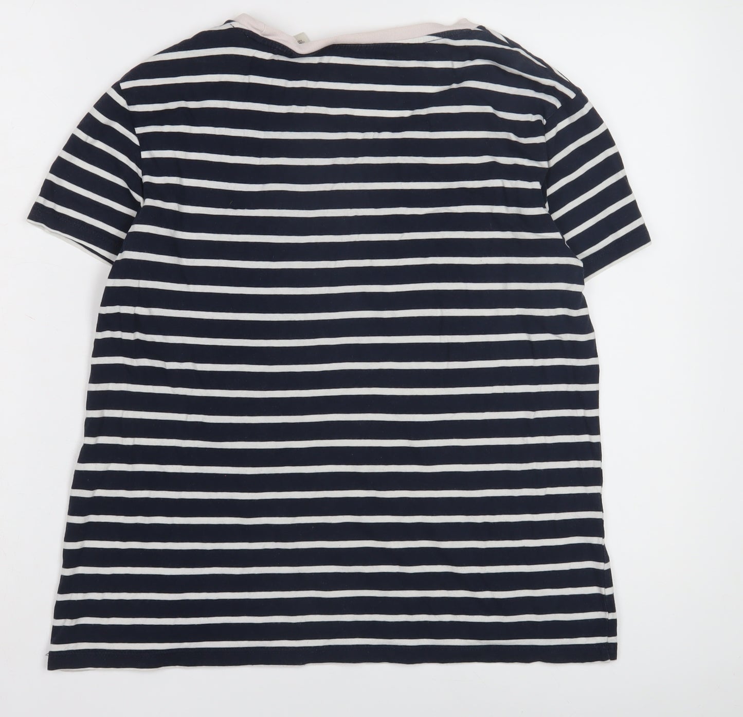 Levi's Women's Blue Striped T-Shirt, Size M, Casual Classic