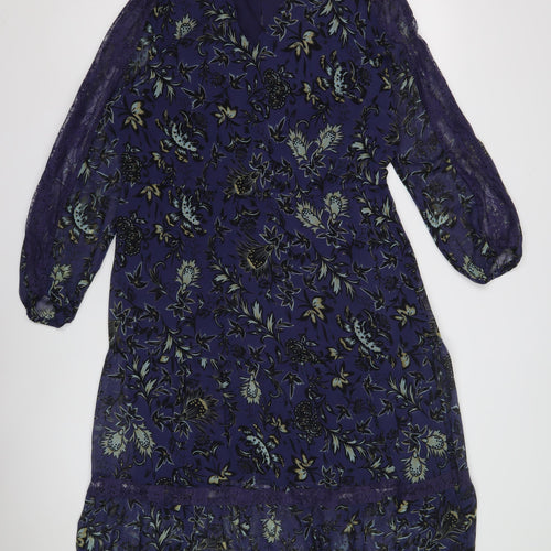 Kaleidoscope Women's Multicoloured Floral Dress Size 14