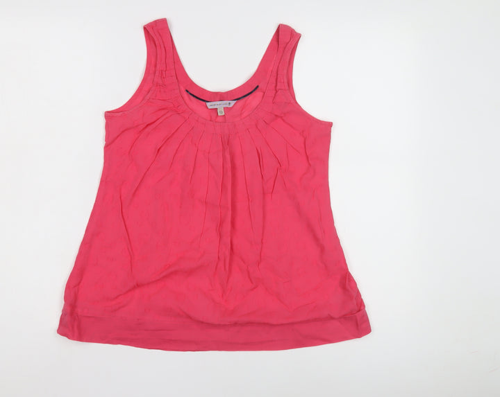 Women's Pink Tank Top, Size 10, Scoop Neck, Casual