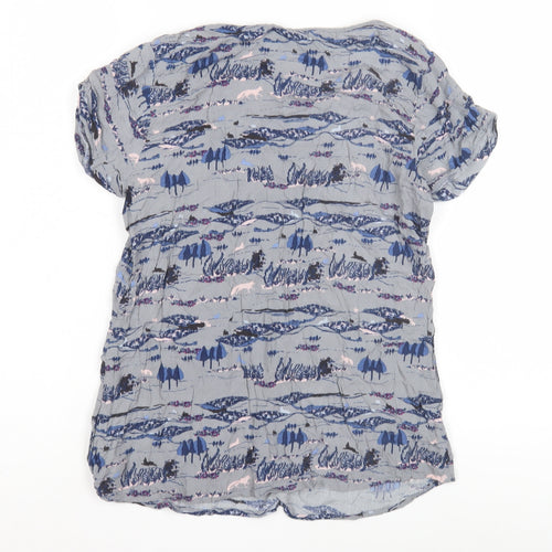 Mantary Women's Grey Crew Neck T-Shirt Size 8