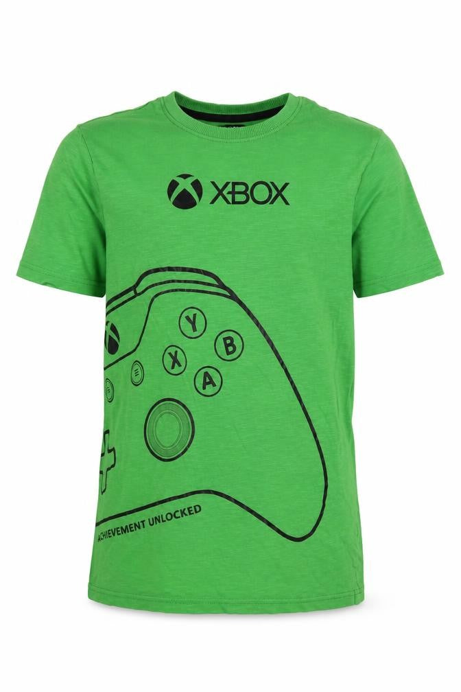 Xbox Boys Green Graphic Print T-Shirt, L, Casual Summer