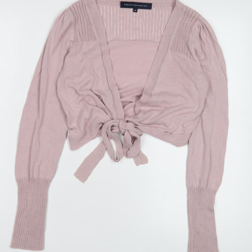 French Connection Women's Pink Cardigan M
