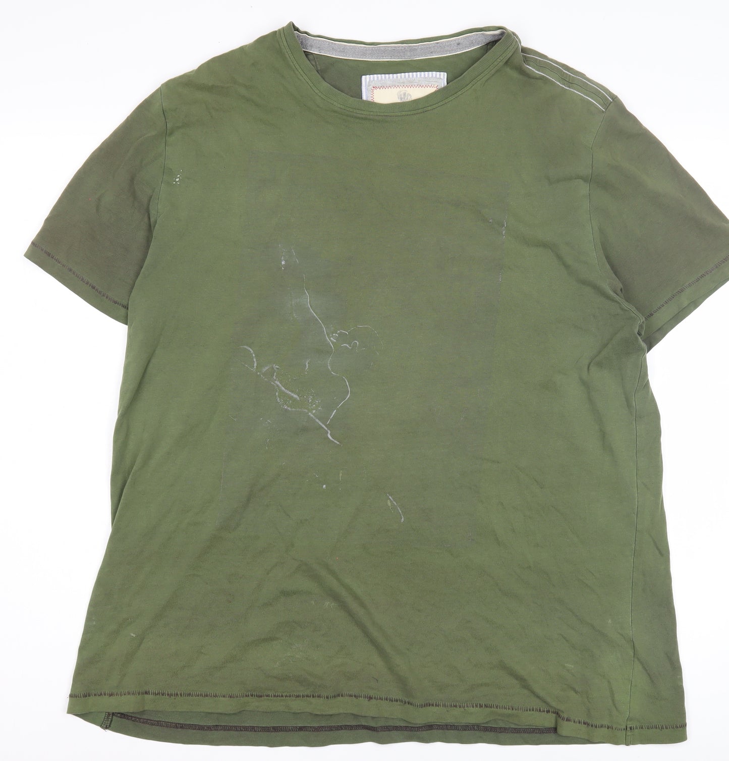 Fat Face Men's Green XL T-Shirt