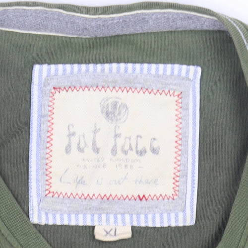 Fat Face Men's Green XL T-Shirt