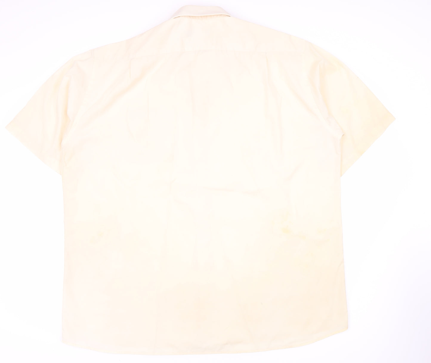 Double TWO Men's Ivory Short Sleeve Button-Up Shirt