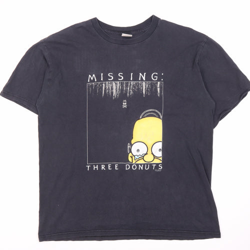 Lee Men’s Black Homer Simpson XL T-Shirt