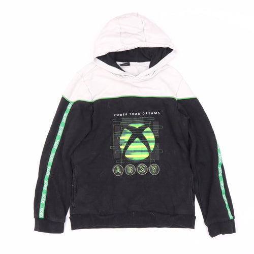 Nuimage Boys Black Xbox Hoodie 11-12 Years with Logo