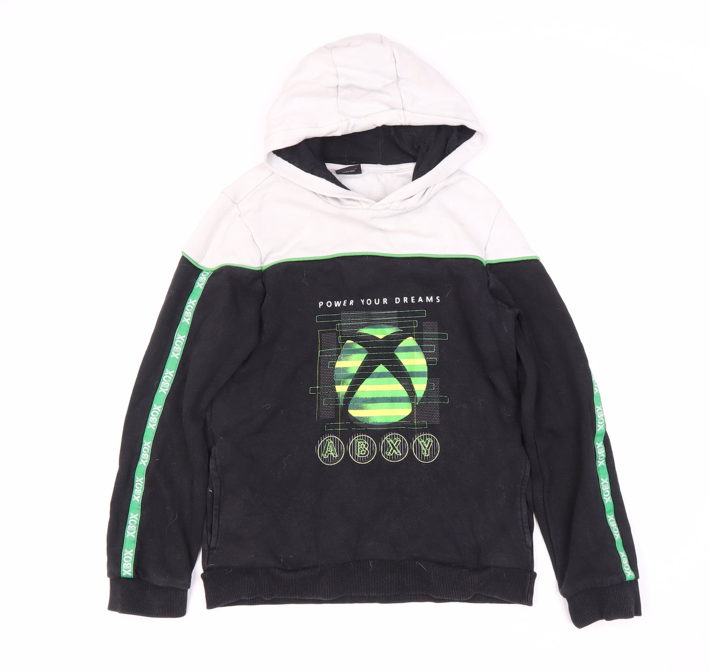 Nuimage Boys Black Xbox Hoodie 11-12 Years with Logo