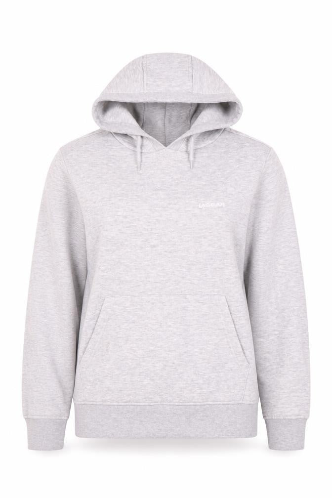 Front view of LA Gear Women's Grey Pullover Hoodie, size 8