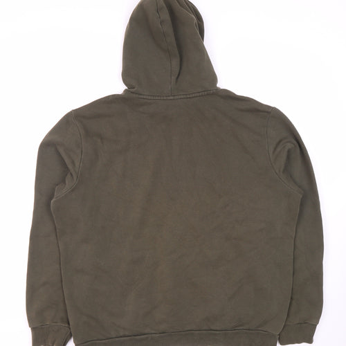 Puma Men's Green L Pullover Hoodie with Logo