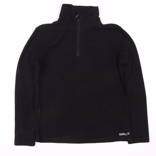 Gelert Women's Black Fleece Zip Sweatshirt Size 10