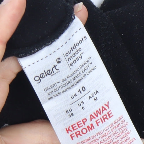 Gelert Women's Black Fleece Zip Sweatshirt Size 10