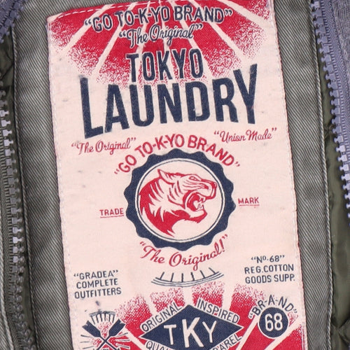 Tokyo Laundry Women's Green Military Jacket L