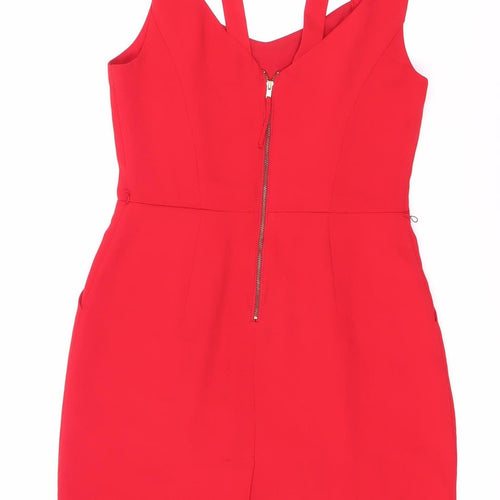 Oasis Women's Red Short Bodycon Dress, Size 6