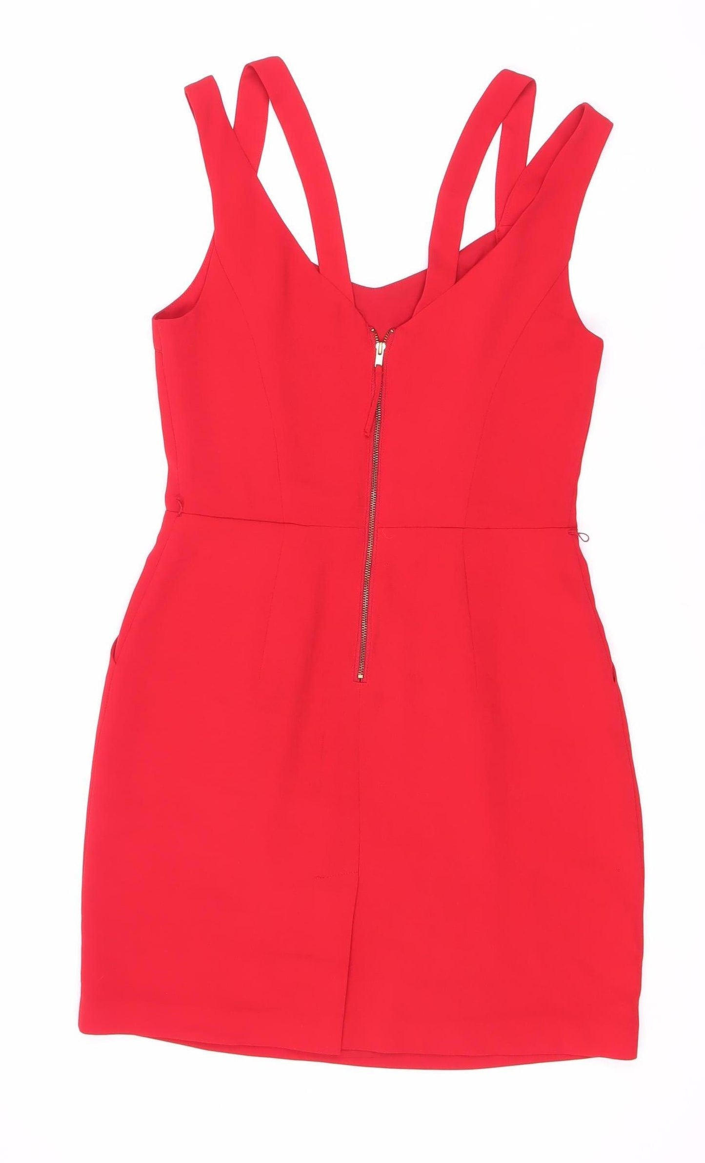 Oasis Women's Red Short Bodycon Dress, Size 6