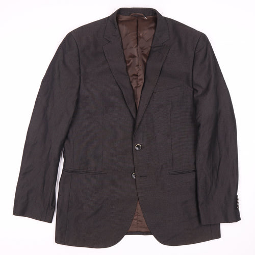 Pierre Cardin Men's Brown Slim Fit Suit Jacket, UK Size 38