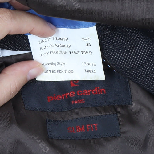 Pierre Cardin Men's Brown Slim Fit Suit Jacket, UK Size 38
