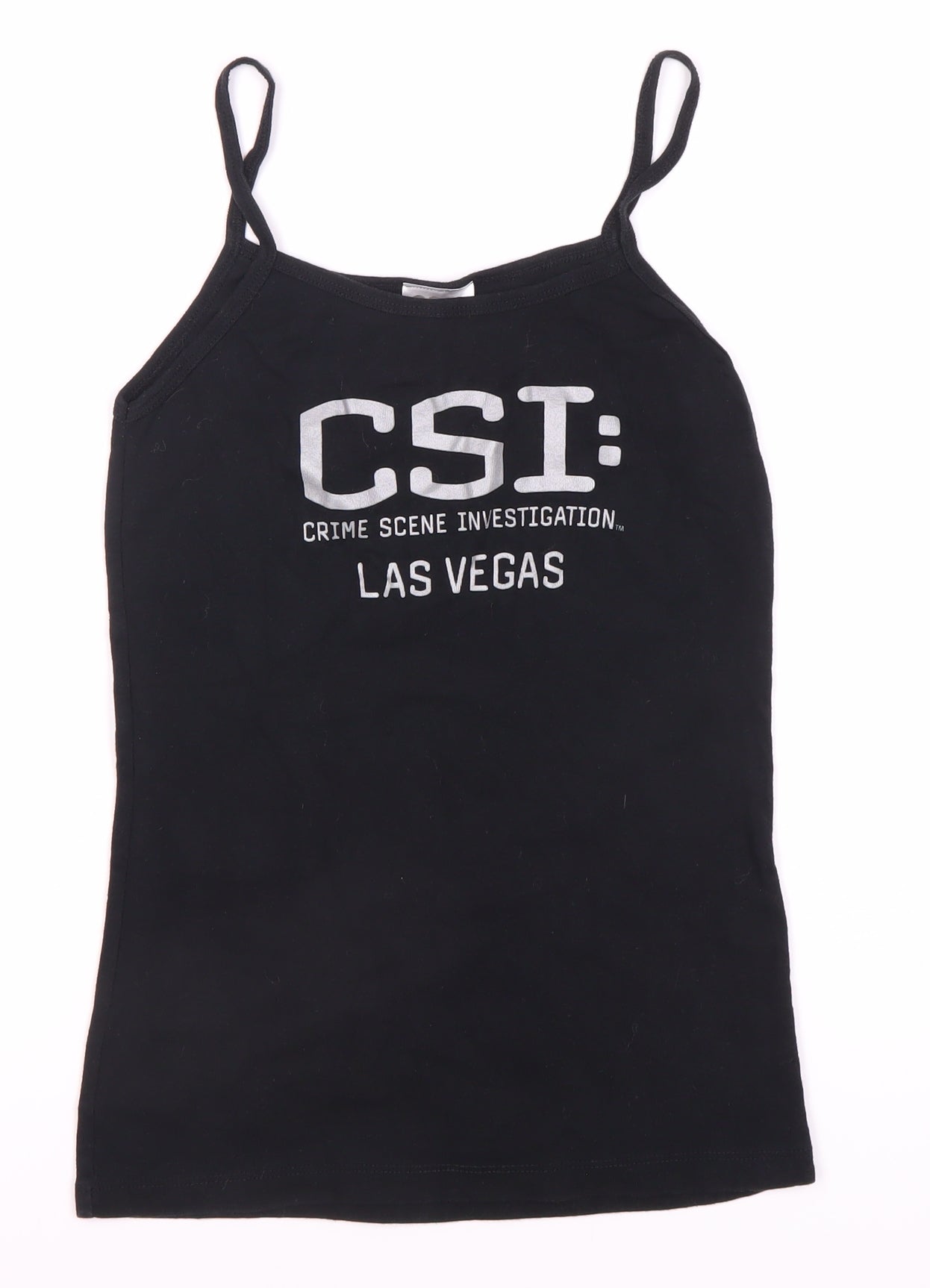 Women's Black CSI Las Vegas Cotton Camisole Tank - L