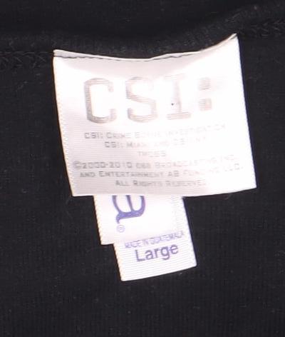 Women's Black CSI Las Vegas Cotton Camisole Tank - L