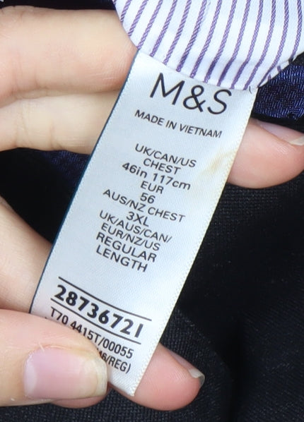 Marks and Spencer Men's Brown 46 Regular Blazer