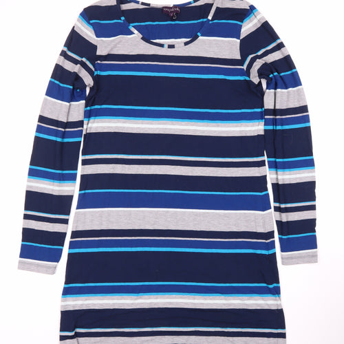 Long Tall Sally Women's Multicoloured Striped Shift Dress M
