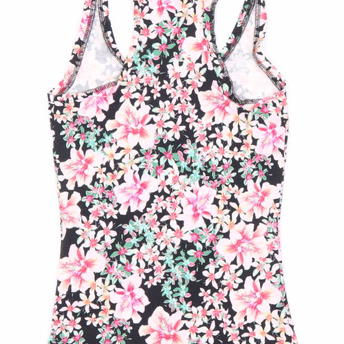 Bershka Women's Multicoloured Floral Tank, Size S - New
