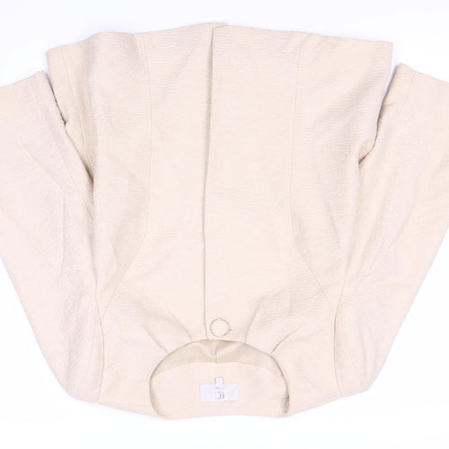 CC Petite Women Beige Suit Jacket Size 12