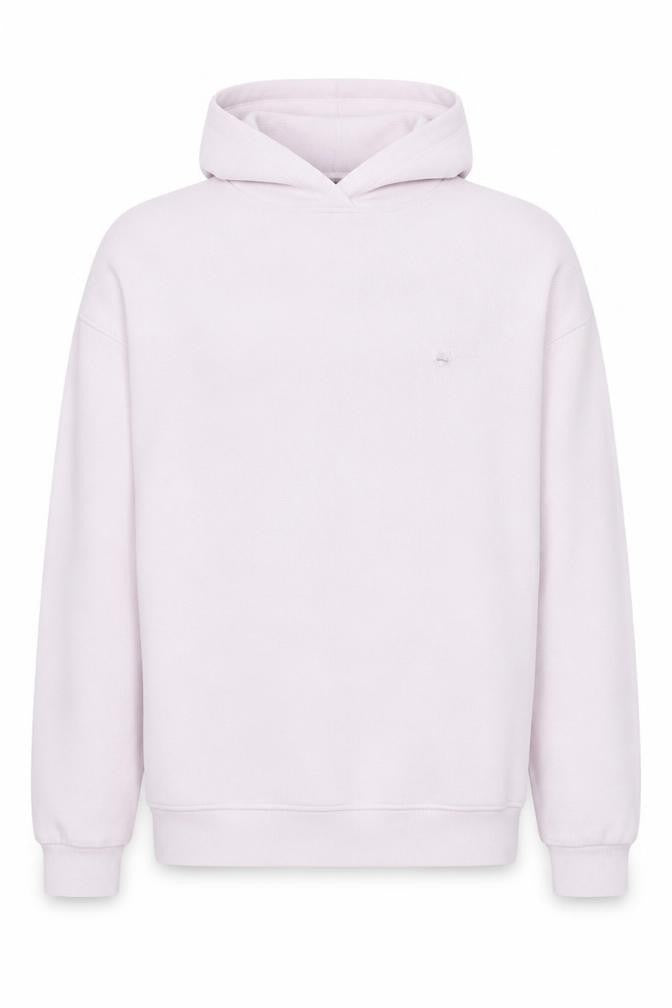 Front view of Alphalete Men's White Hoodie Pullover, size L