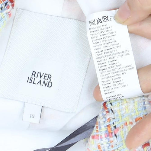 River Island Women’s Multi Blazer 10 Plaid