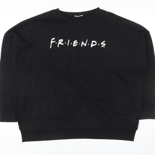 FRIENDS Women's Black Sweatshirt Size 10/12