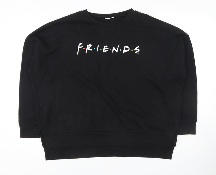 FRIENDS Women's Black Sweatshirt Size 10/12