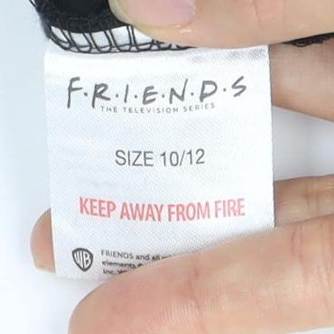 FRIENDS Women's Black Sweatshirt Size 10/12