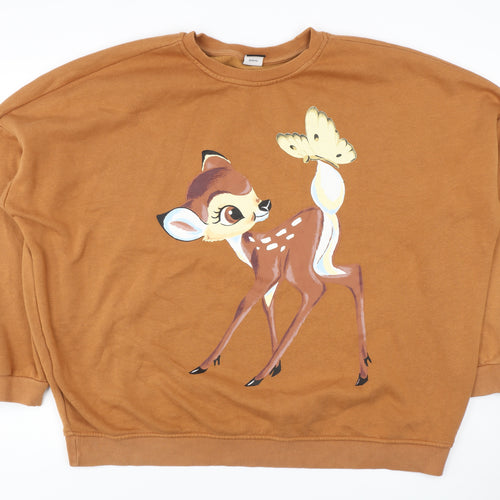 George Women's Brown Graphic Disney Sweatshirt XL Casual