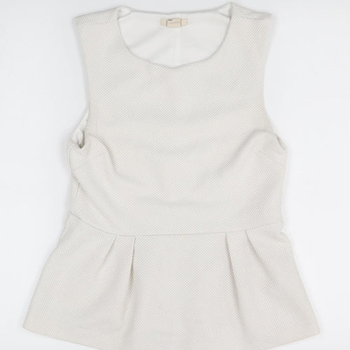 H&M White Sleeveless Top for Women Size 8