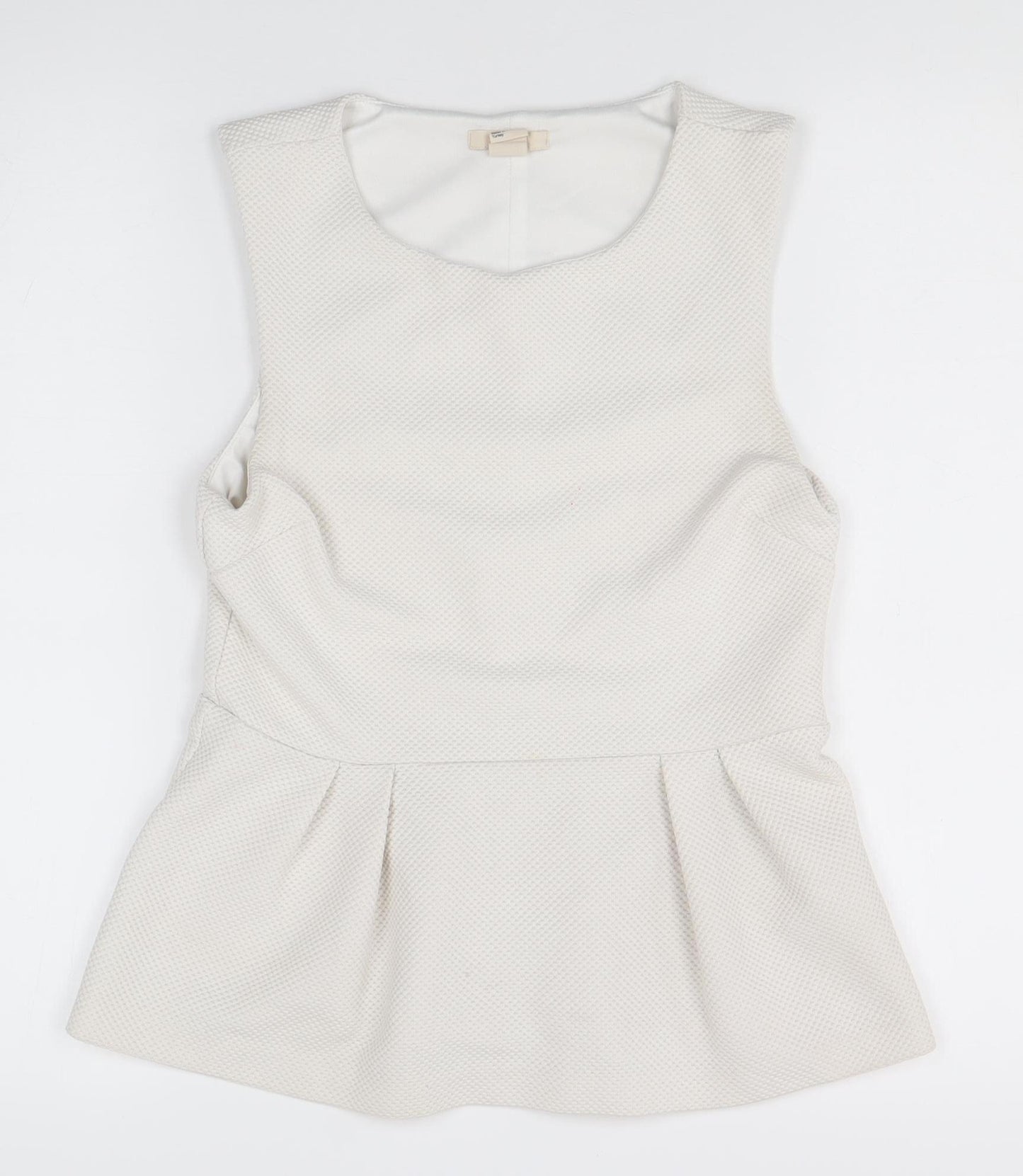 H&M White Sleeveless Top for Women Size 8