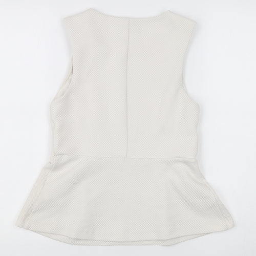 H&M White Sleeveless Top for Women Size 8