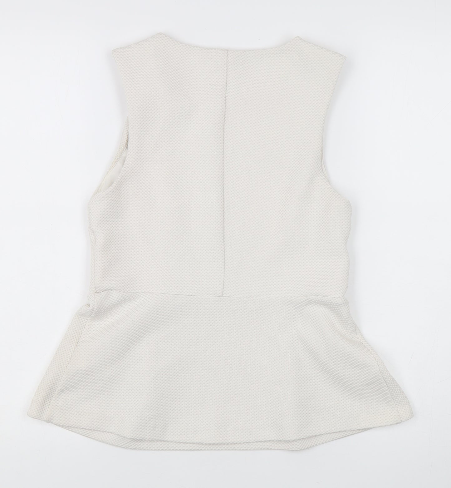 H&M White Sleeveless Top for Women Size 8