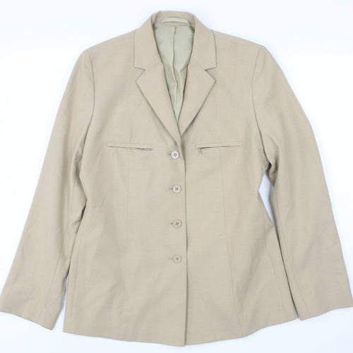Next Women's Beige Blazer, Petite Fit, Size 8