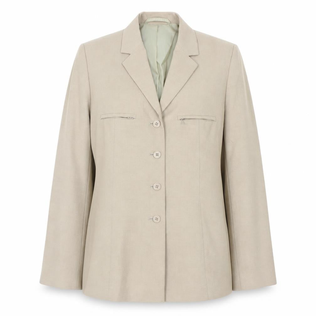 Front view of Next Women's Beige Blazer, Petite Fit, size 8