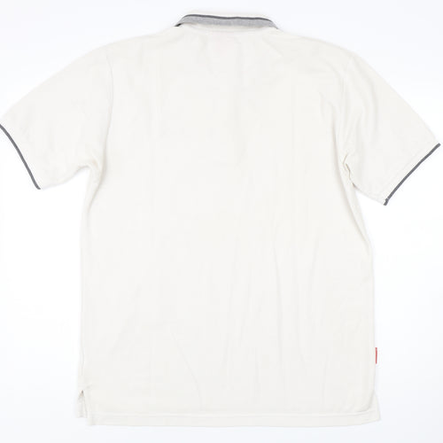Slazenger Men's White Polo Shirt L