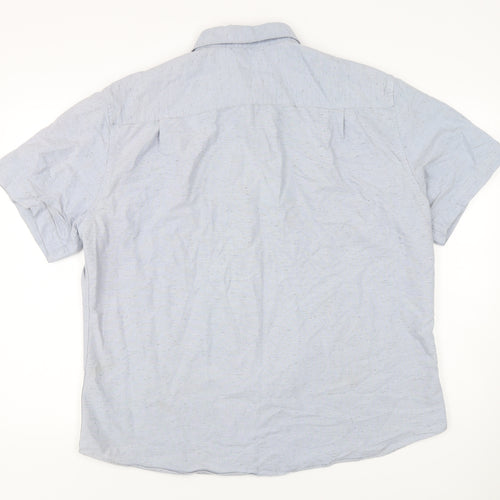 Marks and Spencer Men's Blue 2XL Casual Shirt