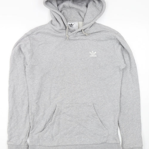 Adidas Men's Grey Small Pullover Hoodie
