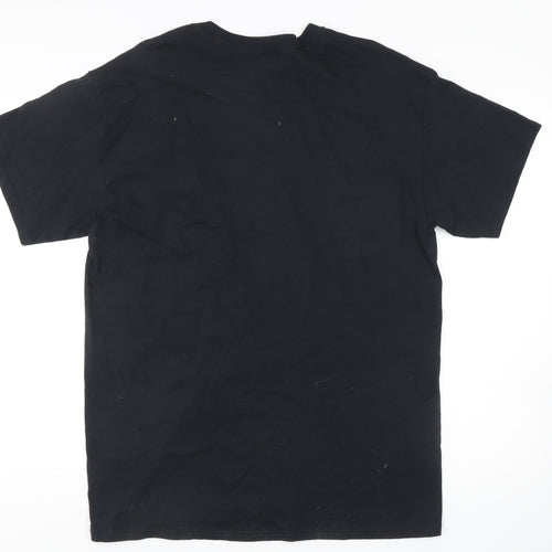 Gildan Men's Black Beer T-Shirt Size L
