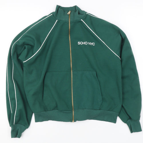 River Island XS Green Full Zip Women's Sweatshirt