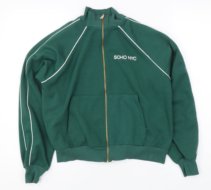 River Island XS Green Full Zip Women's Sweatshirt