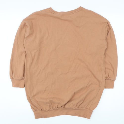 Next Girls Brown Pullover Sweatshirt Size 11 - Graphic Print