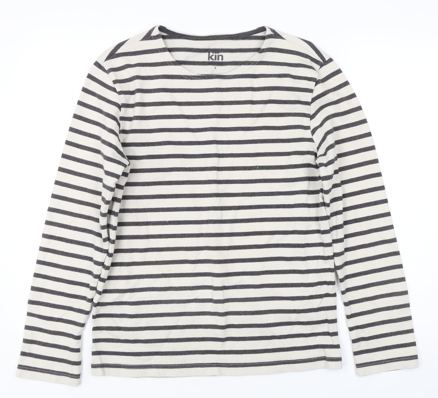 Kin Women's Black Stripe Pullover Sweatshirt S